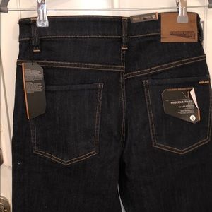 Volcano modern straight indigo jeans